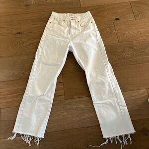 BDG White Straight Leg Jeans